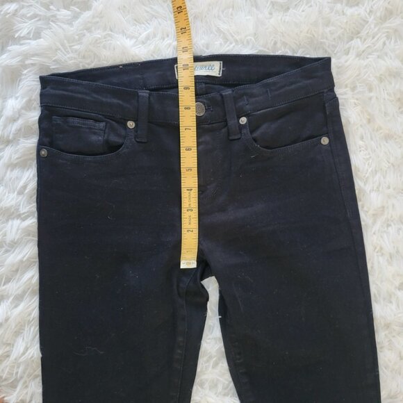 Madewell Black Skinny Skinny Ankle Zip Jeans - Size 26 - Picture 9 of 13